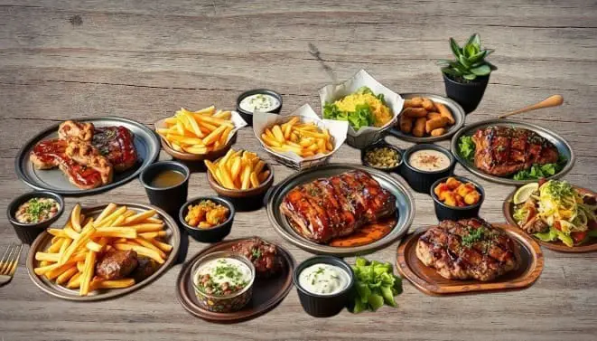 Explore the complete Outback Steakhouse menu with appetizers, steaks, burgers, and gluten-free options