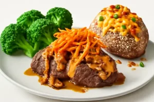 "Outback Steakhouse catering menu with prices for party platters, steak, chicken, salads, and dessert trays for events and gatherings"

