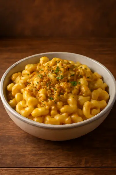 Steakhouse Mac and Cheese – rich and creamy macaroni pasta blended with cheddar and Parmesan cheese sauce – indulgent Outback Steakhouse side dish